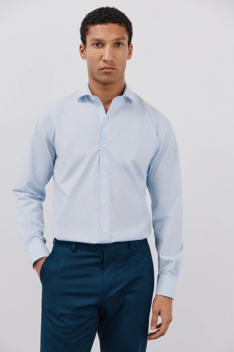 Pedro Del Hierro Camisa Vestir Otomán Slim Fit Fácil Plancha