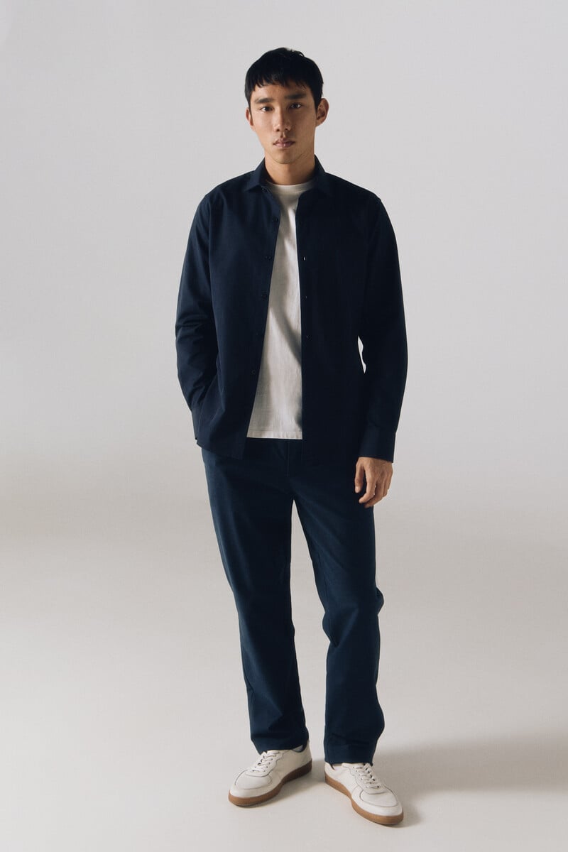 Pedro Del Hierro Camisa Vestir Otomán Slim Fit Fácil Plancha