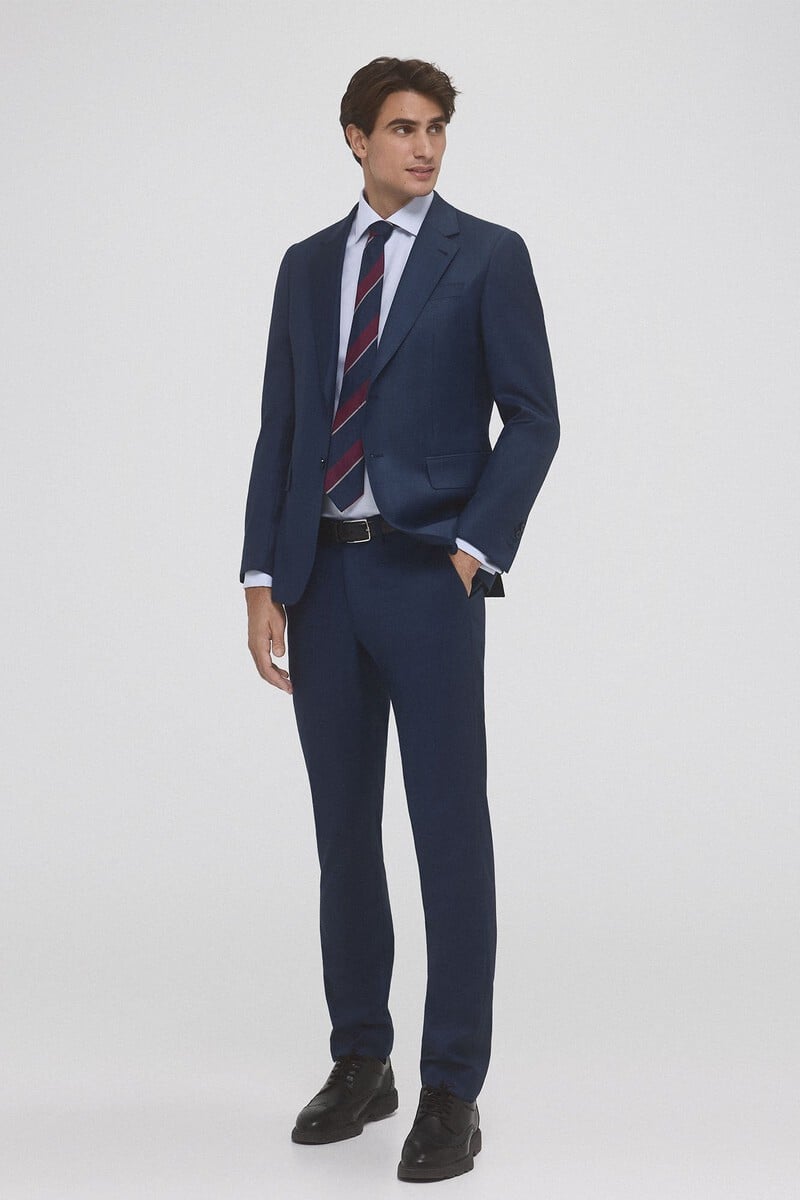 Pedro Del Hierro Camisa Vestir Puño Gemelo Non Iron Y Antimanchas Lisa Tailored Fit