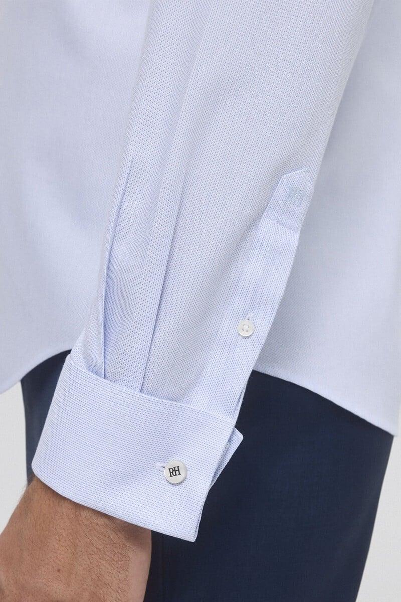Pedro Del Hierro Camisa Vestir Puño Gemelo Non Iron Y Antimanchas Lisa Tailored Fit