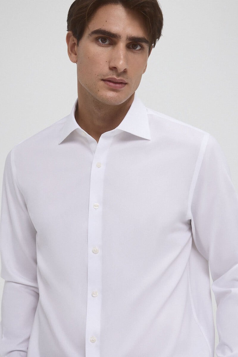 Pedro Del Hierro Camisa Vestir Puño Gemelos Non Iron + Antimanchas