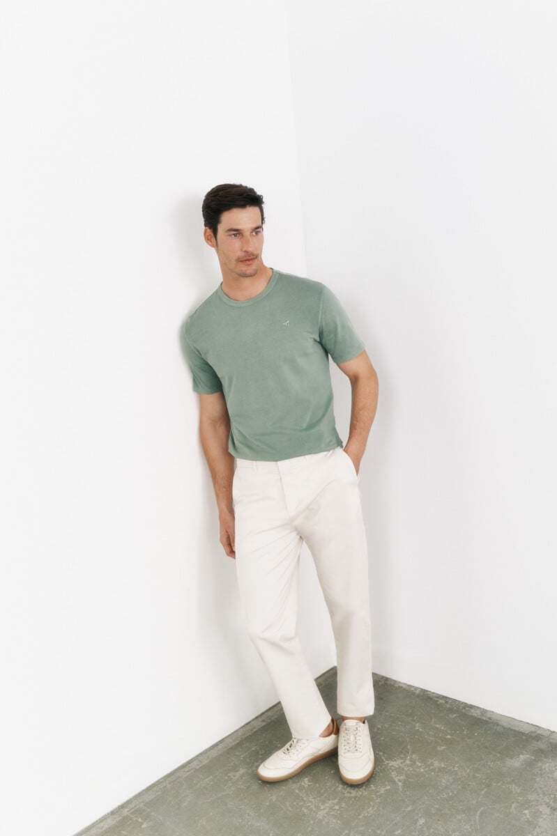 Pedro Del Hierro Camiseta Básica Con Bordado Avión OOTO