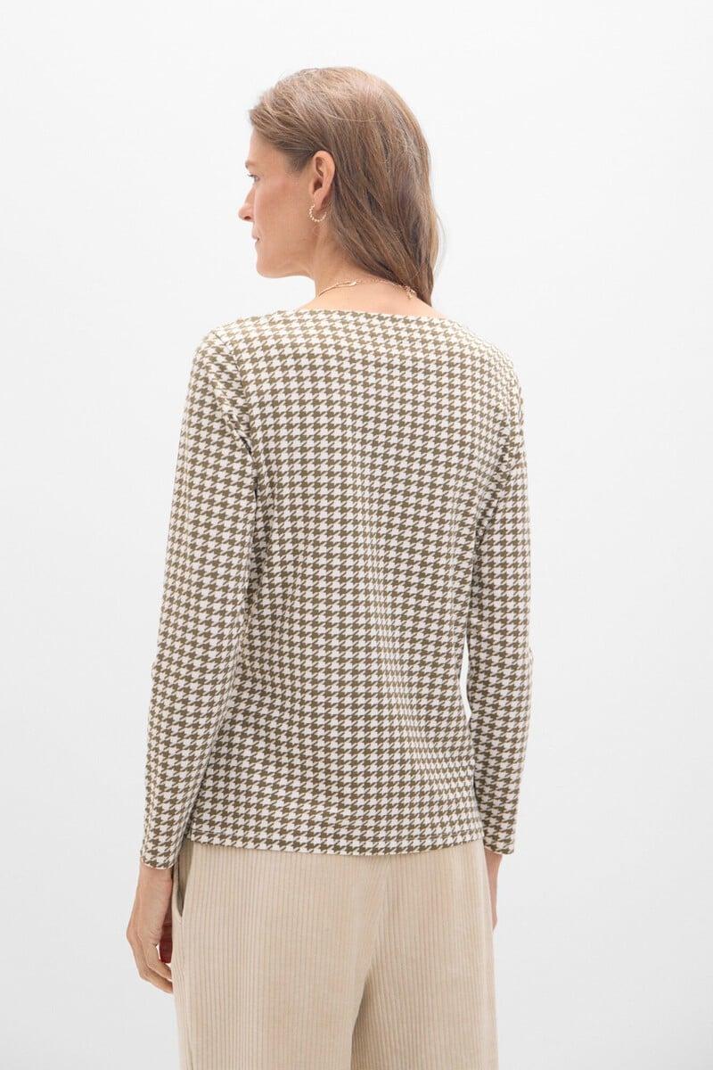 Pedro Del Hierro Camiseta Básica Escote Barco Con Botones Dorados