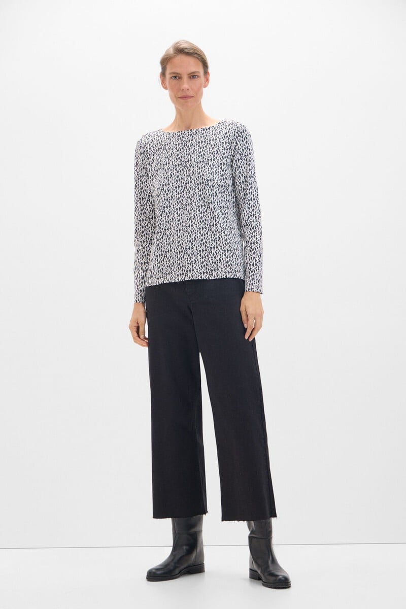 Pedro Del Hierro Camiseta Básica Escote Barco Con Botones Dorados