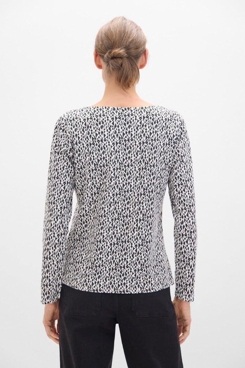 Pedro Del Hierro Camiseta Básica Escote Barco Con Botones Dorados