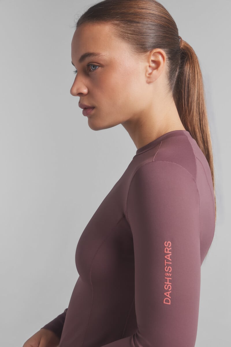 Pedro Del Hierro Camiseta Manga Larga Ligera Granate