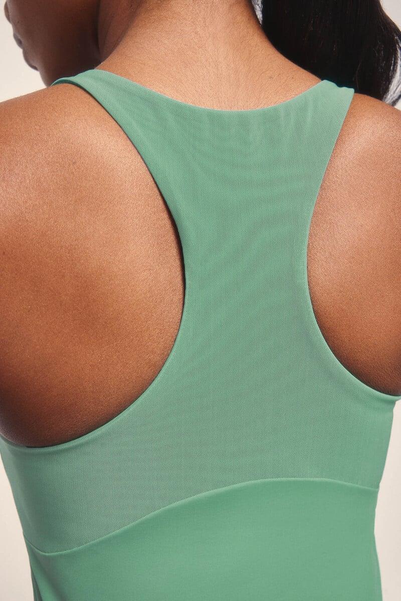 Pedro Del Hierro Camiseta Sin Mangas Entallada Verde