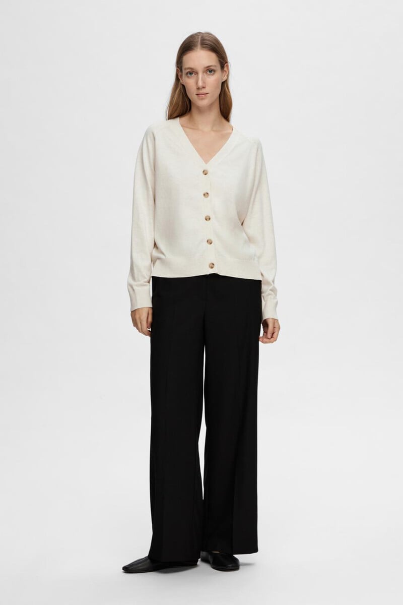 pedro del hierro Cardigan con cuello de pico 100% algodón