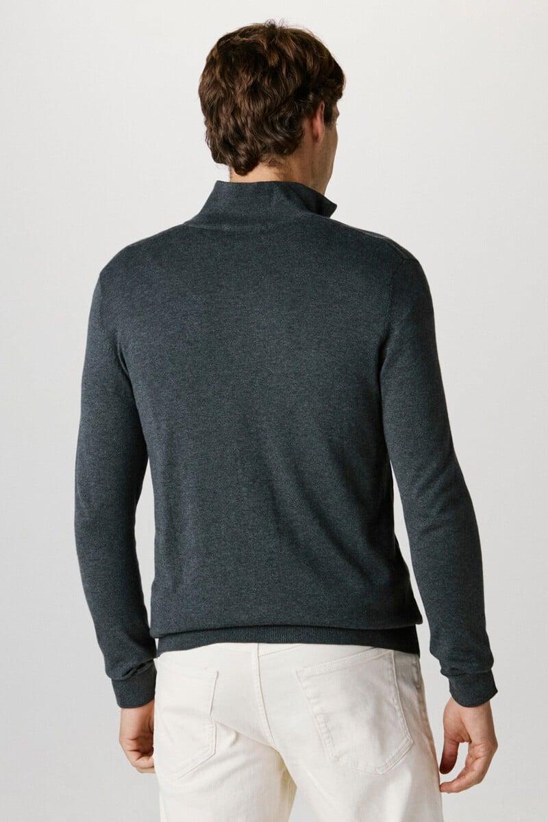 Pedro Del Hierro Cárdigan De Cuello Alto Confeccionado Con Algodón Orgánico. Regular Fit