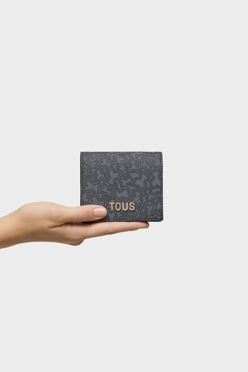 pedro del hierro Cartera pequeña gris oscuro Kaos Mini Lines