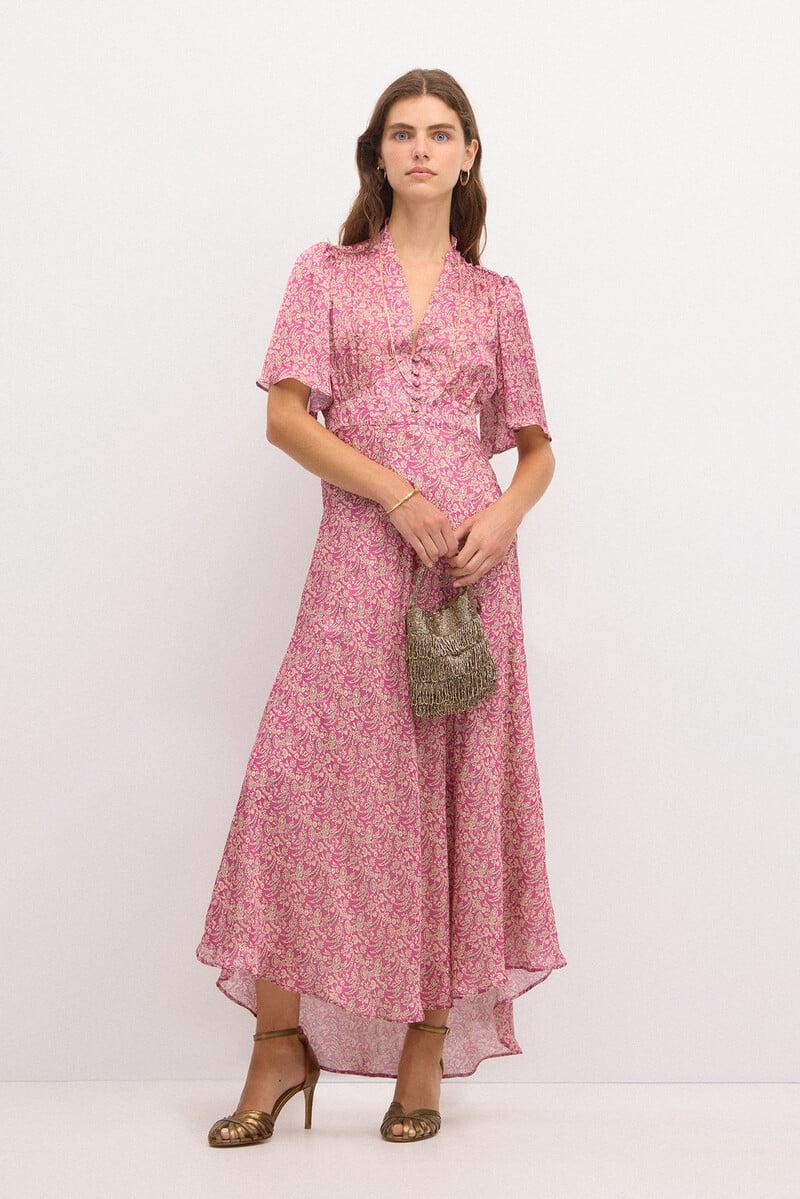 Pedro Del Hierro Casiopea. Vestido Estampado Botones