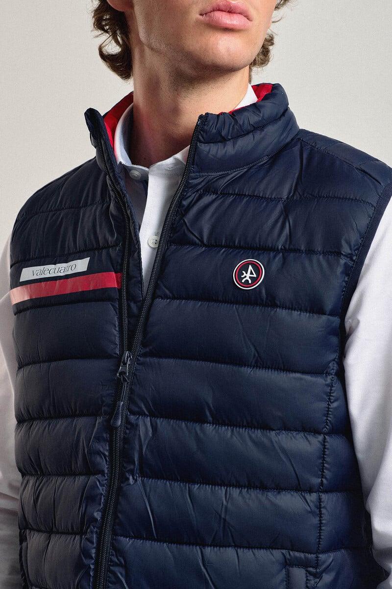 Pedro Del Hierro Chaleco Acolchado Azul Marino Banda Valecuatro