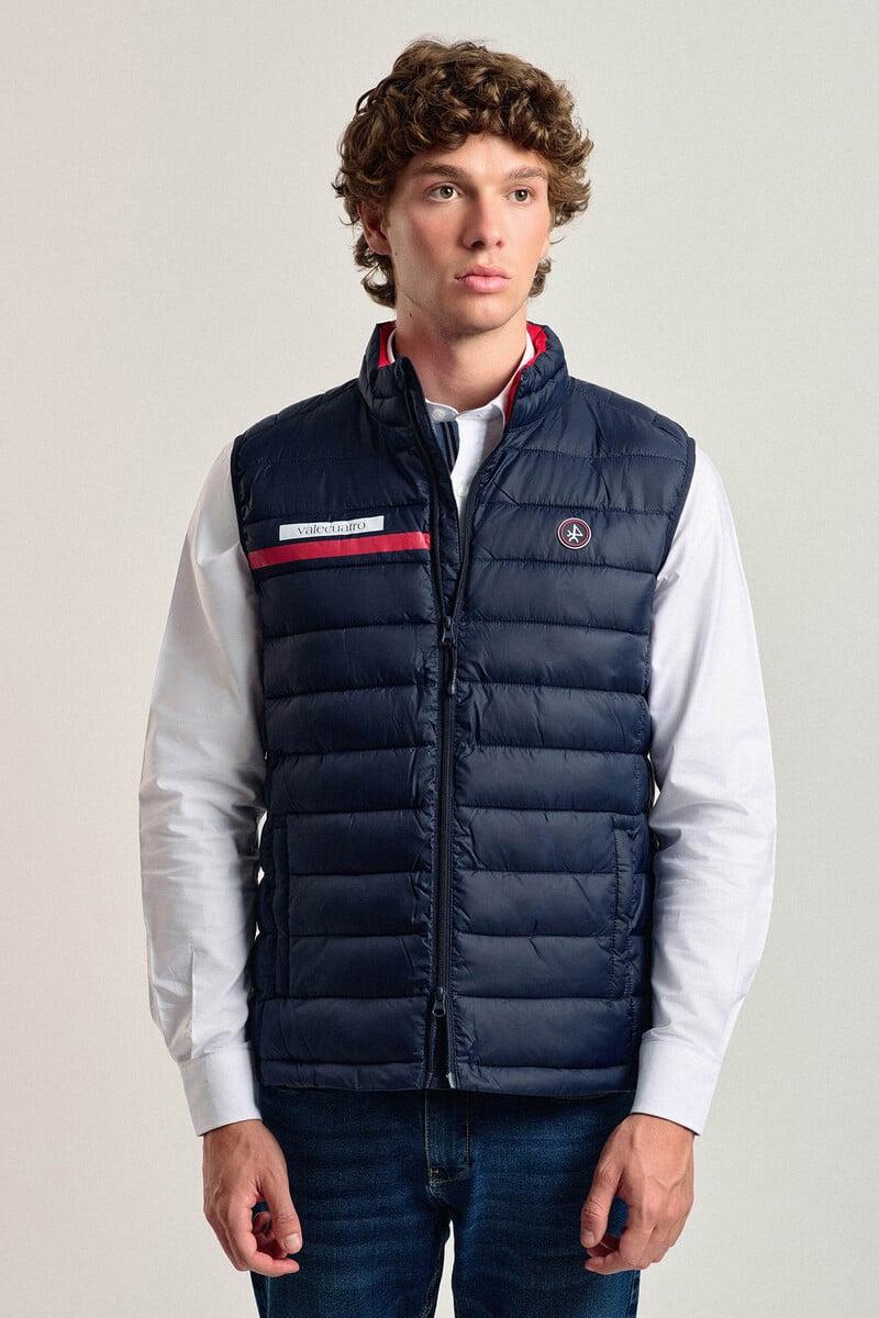 pedro del hierro Chaleco acolchado azul marino banda Valecuatro