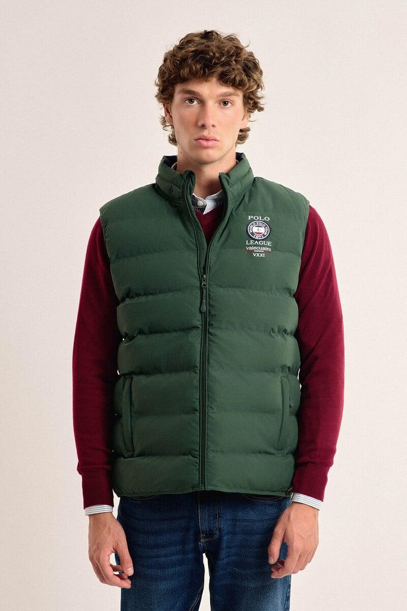 pedro del hierro Chaleco acolchado color verde modelo Escudo