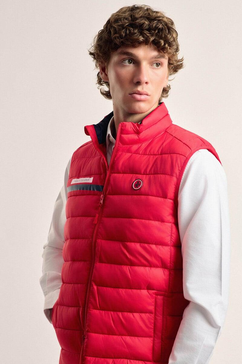 pedro del hierro Chaleco acolchado rojo banda Valecuatro