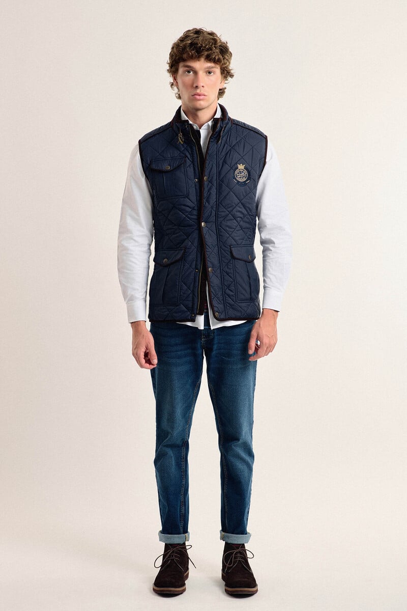 Pedro Del Hierro Chaleco Husky Color Azul Marino Valecuatro