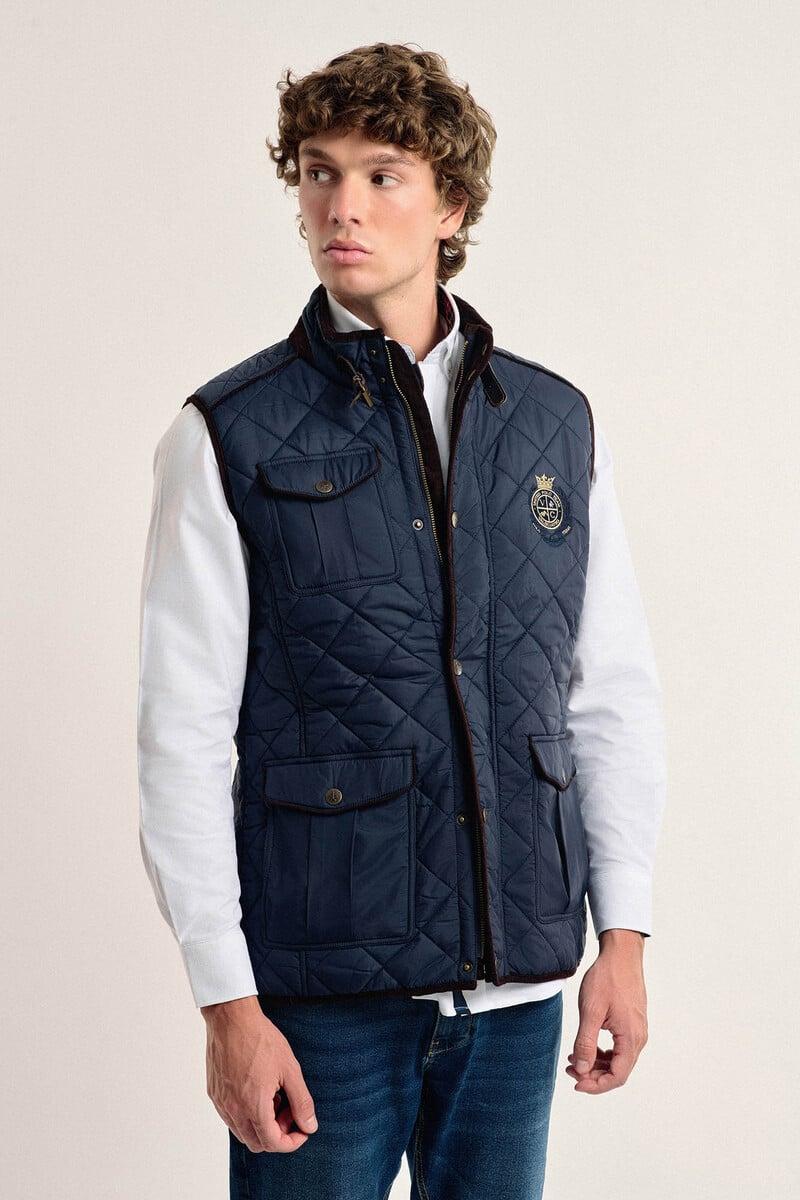 pedro del hierro Chaleco husky color azul marino Valecuatro