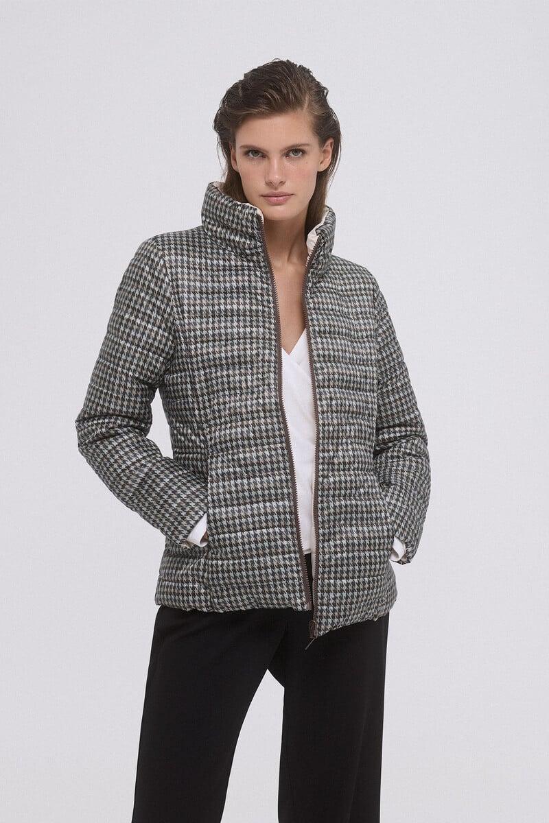 Pedro Del Hierro Chaqueta Acolchada Reversible Estampada