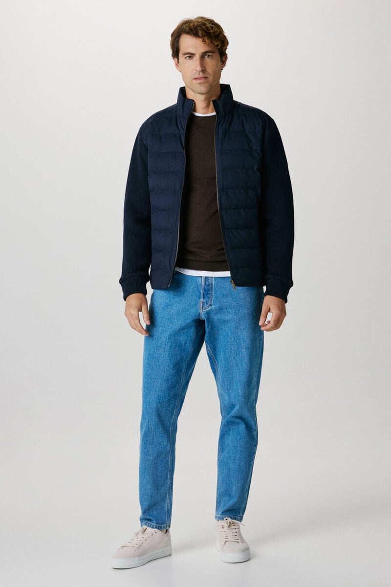 pedro del hierro Chaqueta corta acolchada contraste