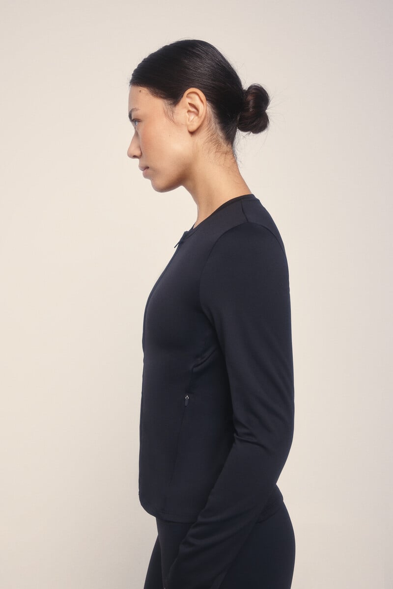 Pedro Del Hierro Chaqueta Entallada Cremallera Negro