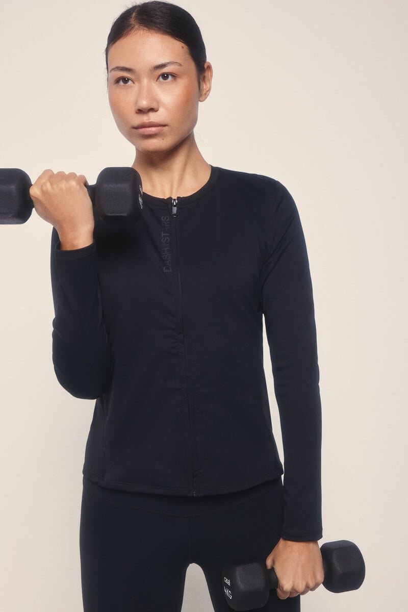 pedro del hierro Chaqueta entallada cremallera negro