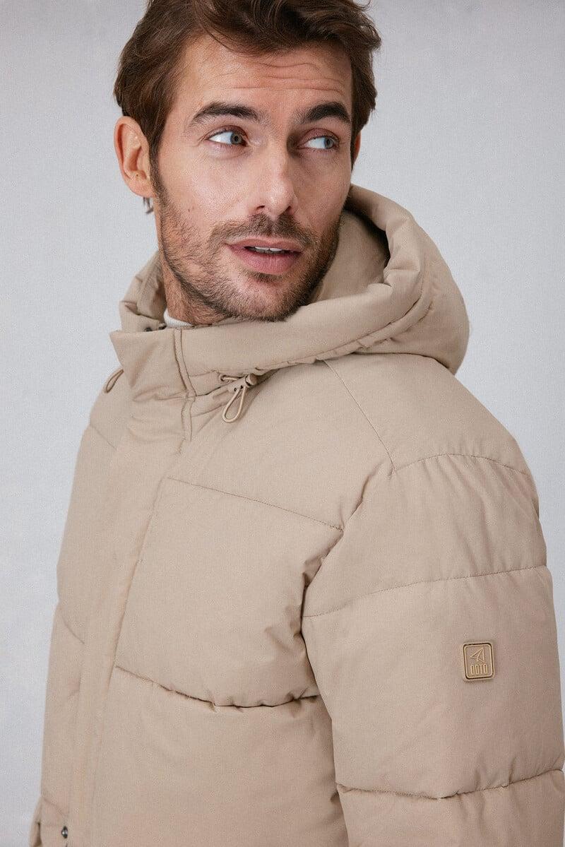Pedro Del Hierro Chaqueta Larga Acolchada Cremallera