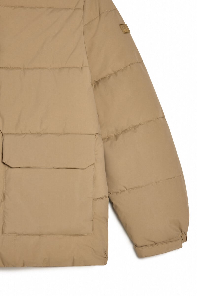 Pedro Del Hierro Chaqueta Larga Acolchada Cremallera