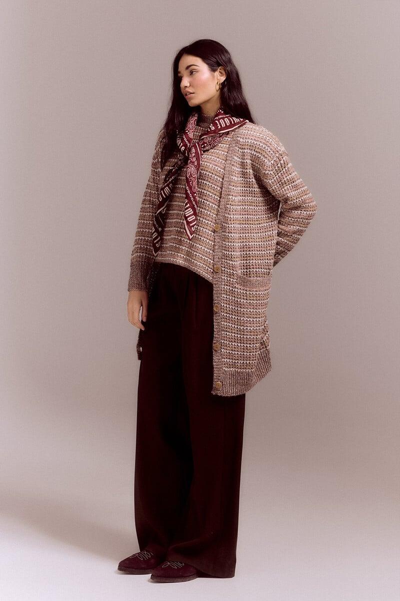 pedro del hierro Chaqueta punto estructura multicolor