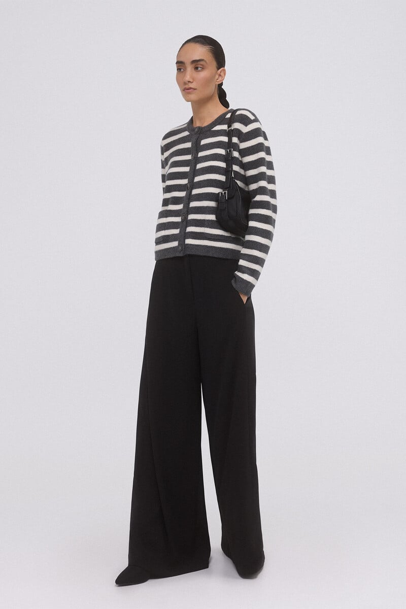 Pedro Del Hierro Chaqueta Rayas Bicolor Botones Metálicos