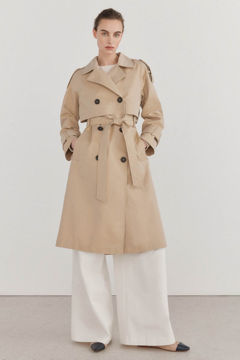 pedro del hierro Conjunto de gabardina bailarina y pantalón