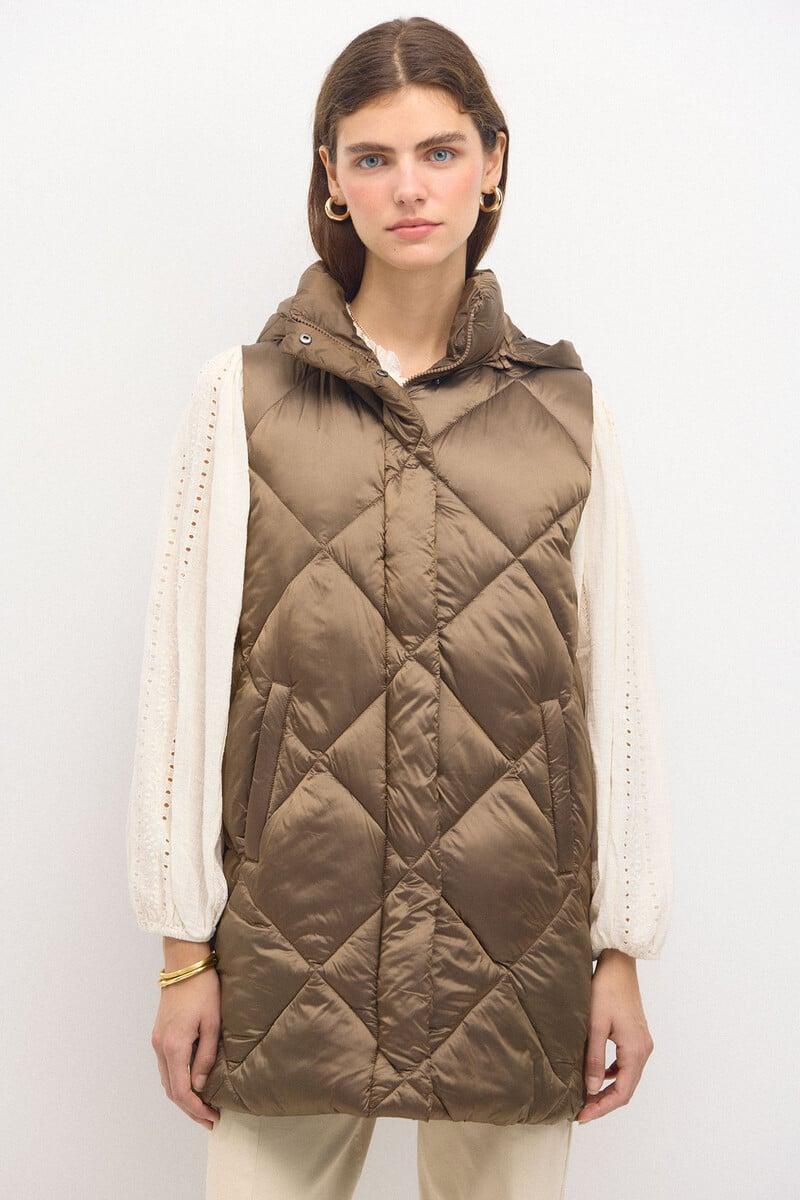 Pedro Del Hierro Dafne. Chaleco Acolchado Metalizado