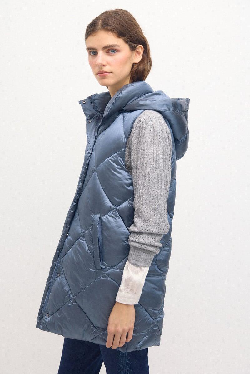 Pedro Del Hierro Dafne. Chaleco Acolchado Metalizado