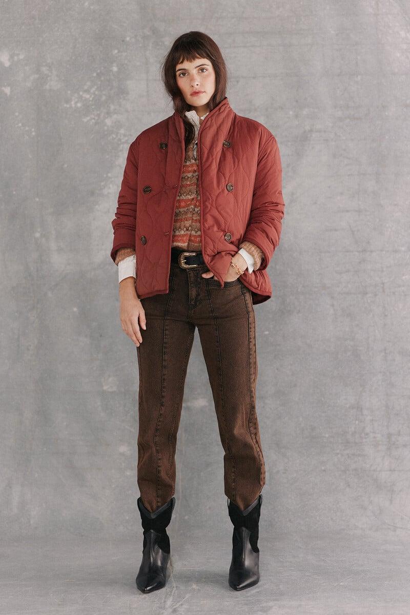 pedro del hierro Diana. Chaqueta acolchada con botones