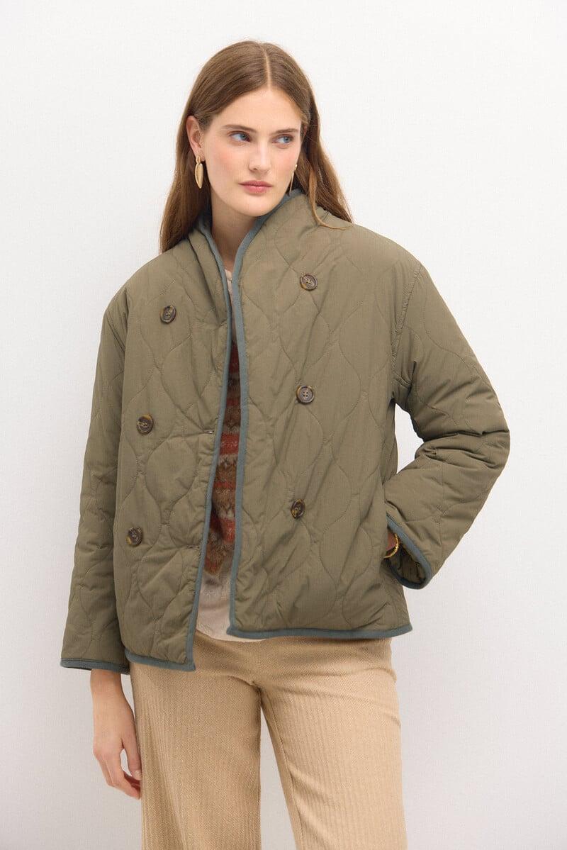 pedro del hierro Diana. Chaqueta acolchada con botones