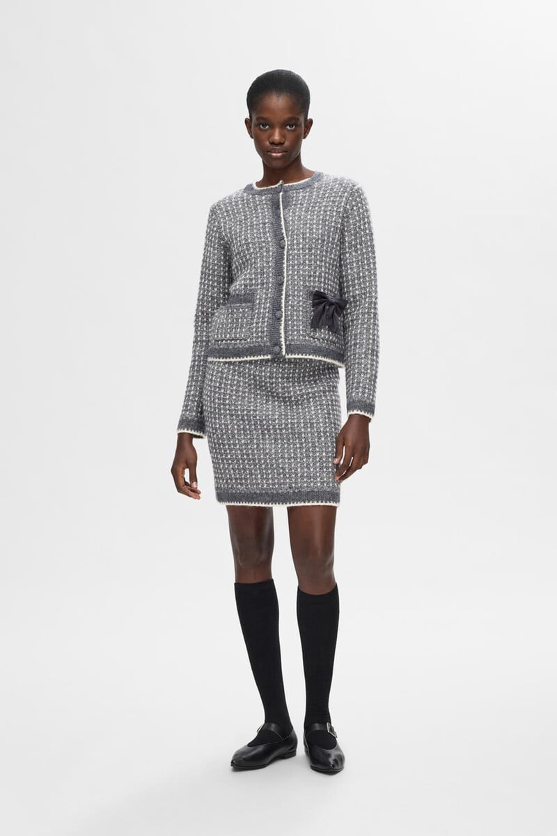 Pedro Del Hierro Falda Estructura Confeccionada Con Lana RWS Y Alpaca