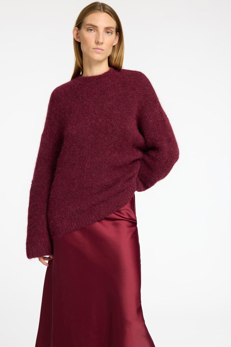 Pedro Del Hierro Falda Midi Fluida Confeccionada Con Materiales Reciclados