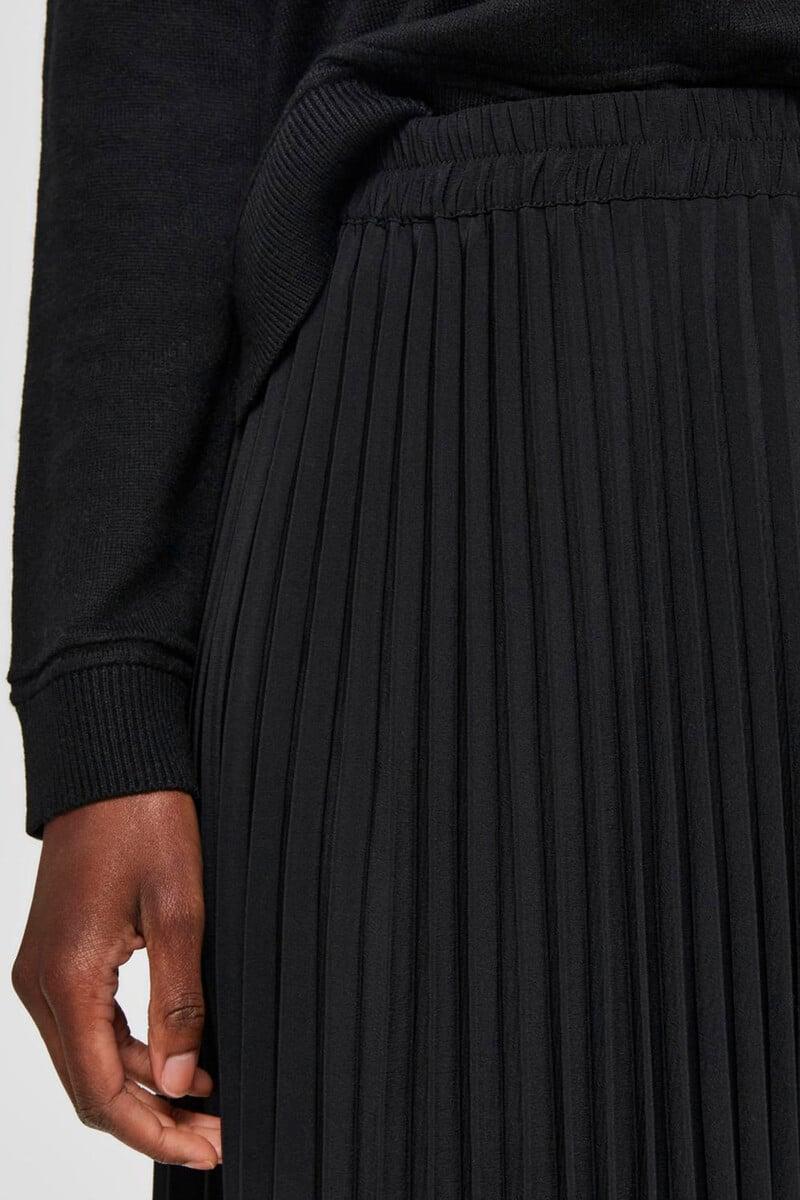 Pedro Del Hierro Falda Midi Plisada Con Cintura Elástica