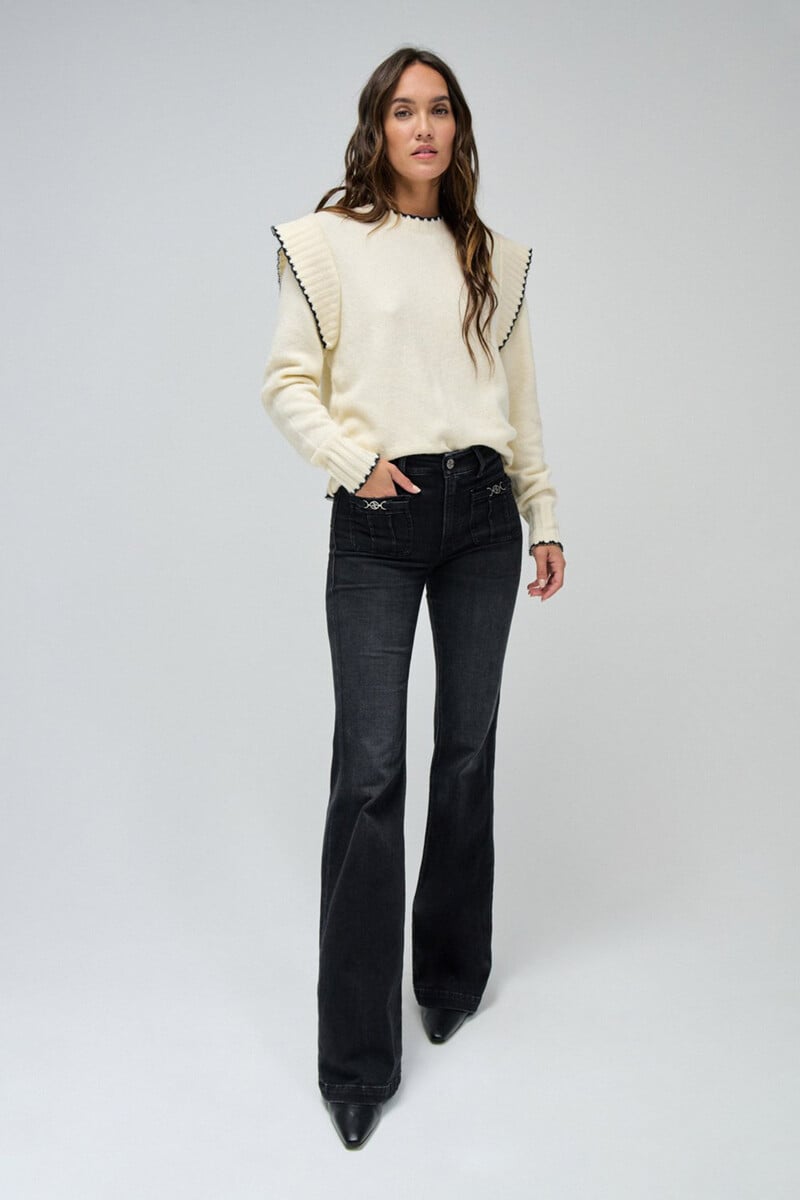 pedro del hierro Jeans Destiny push up bootcut con bolsillos