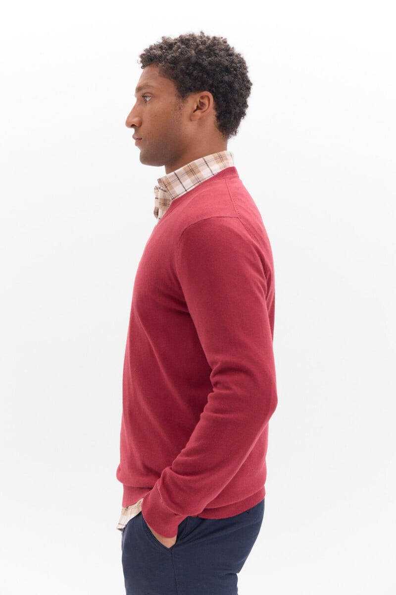 Pedro Del Hierro Jersey Algodón Cashmere Cuello Pico