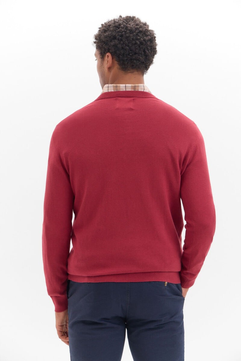 Pedro Del Hierro Jersey Algodón Cashmere Cuello Pico