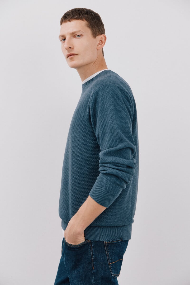 Pedro Del Hierro Jersey Algodón Ligero Cuello Redondo