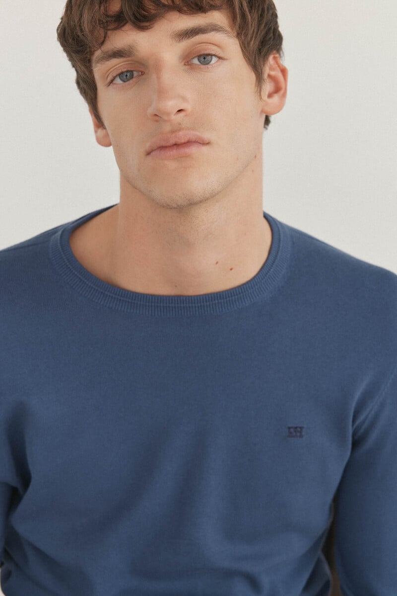 Pedro Del Hierro Jersey Algodón Premium Cuello Caja