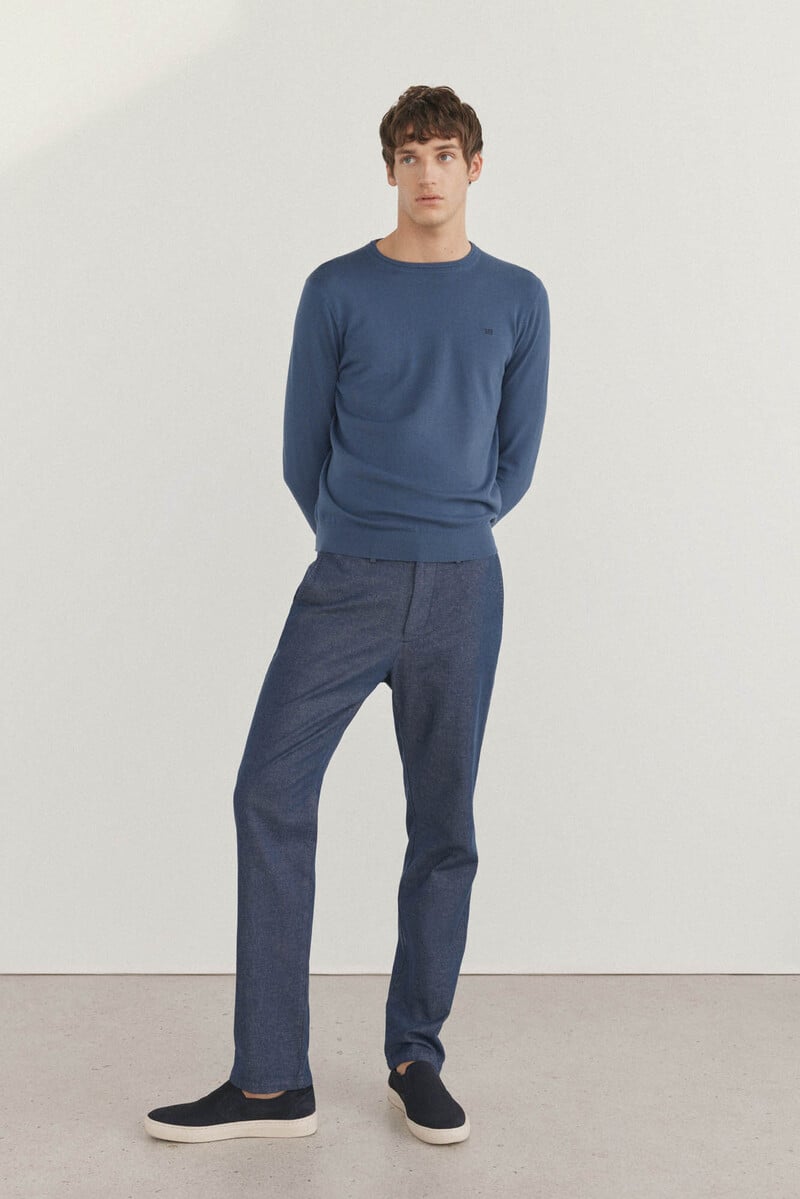 Pedro Del Hierro Jersey Algodón Premium Cuello Caja