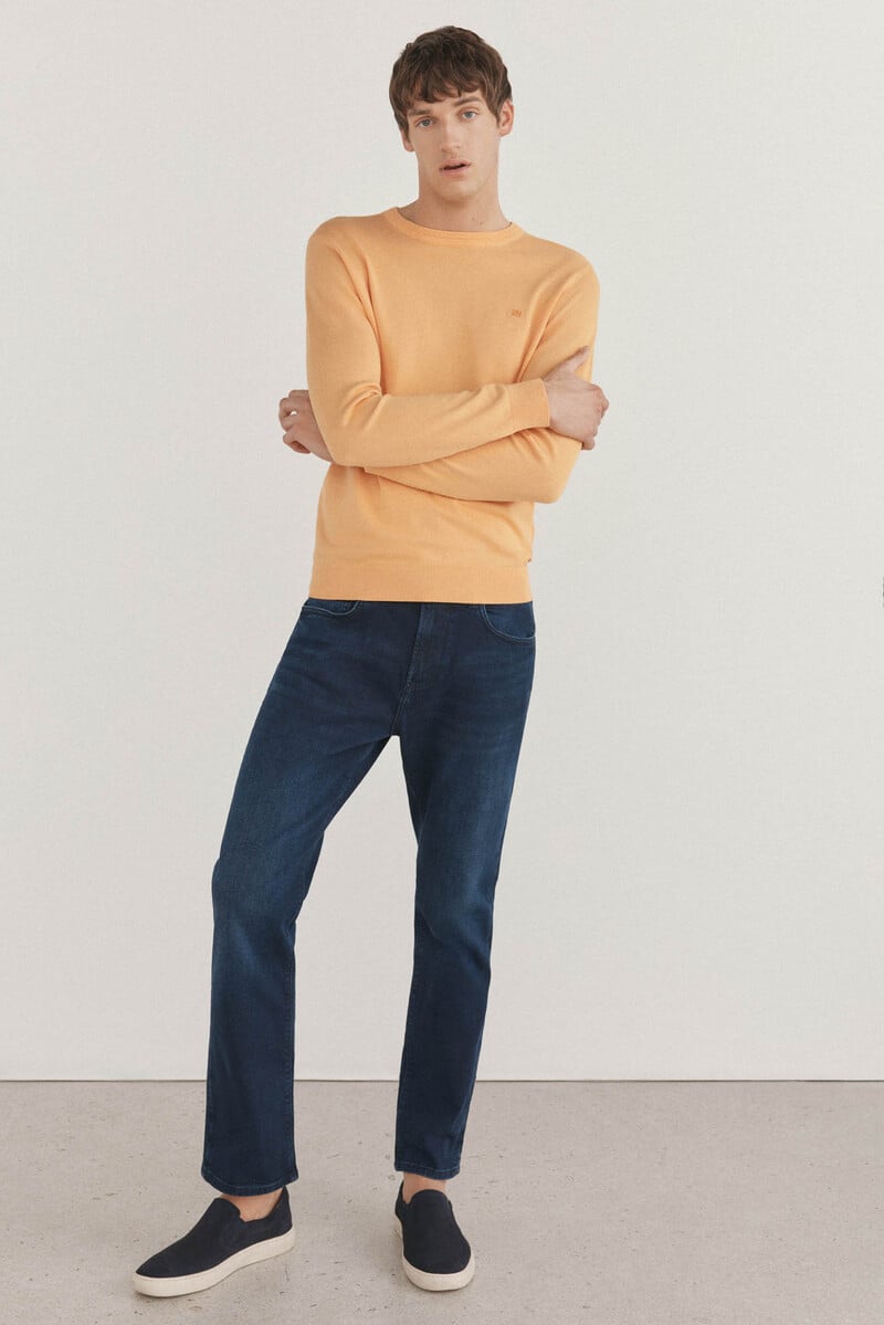 pedro del hierro Jersey algodón premium cuello caja