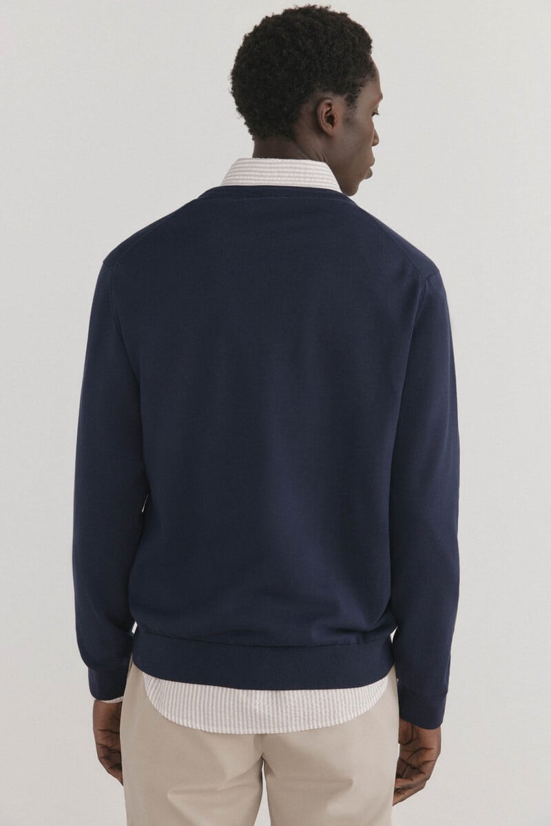 Pedro Del Hierro Jersey Algodón Premium Cuello Pico