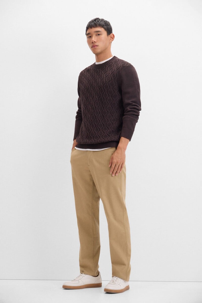 Pedro Del Hierro Jersey Algodón Rombos Cuello Redondo