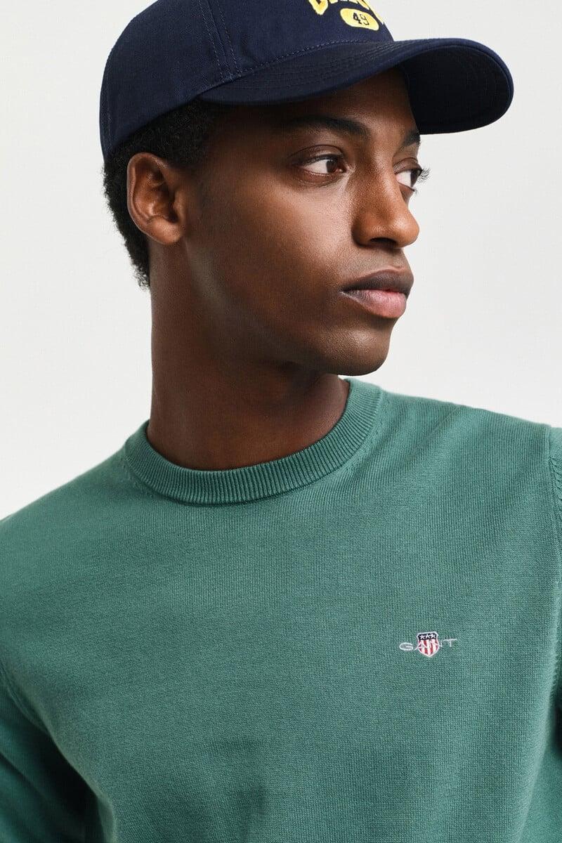 pedro del hierro Jersey clásico de algodón con cuello redondo