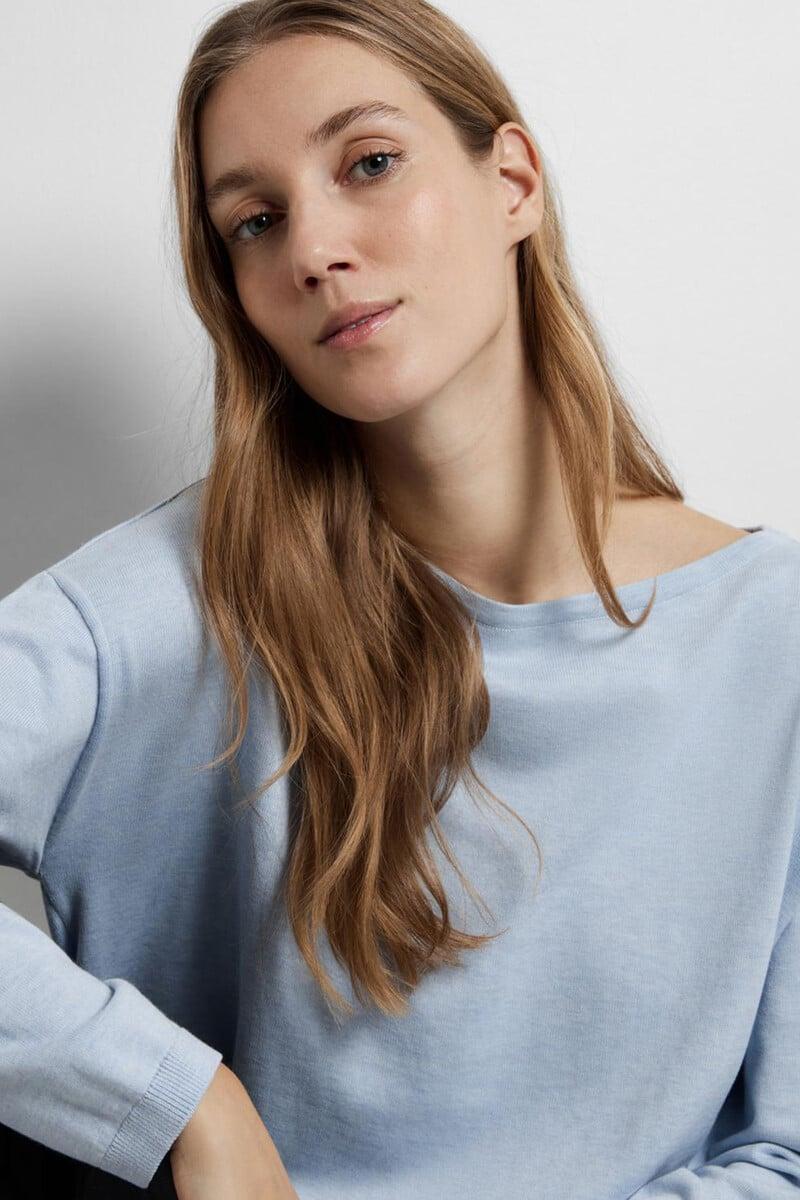 Pedro Del Hierro Jersey Con Cuello De Barco 100% Algodón