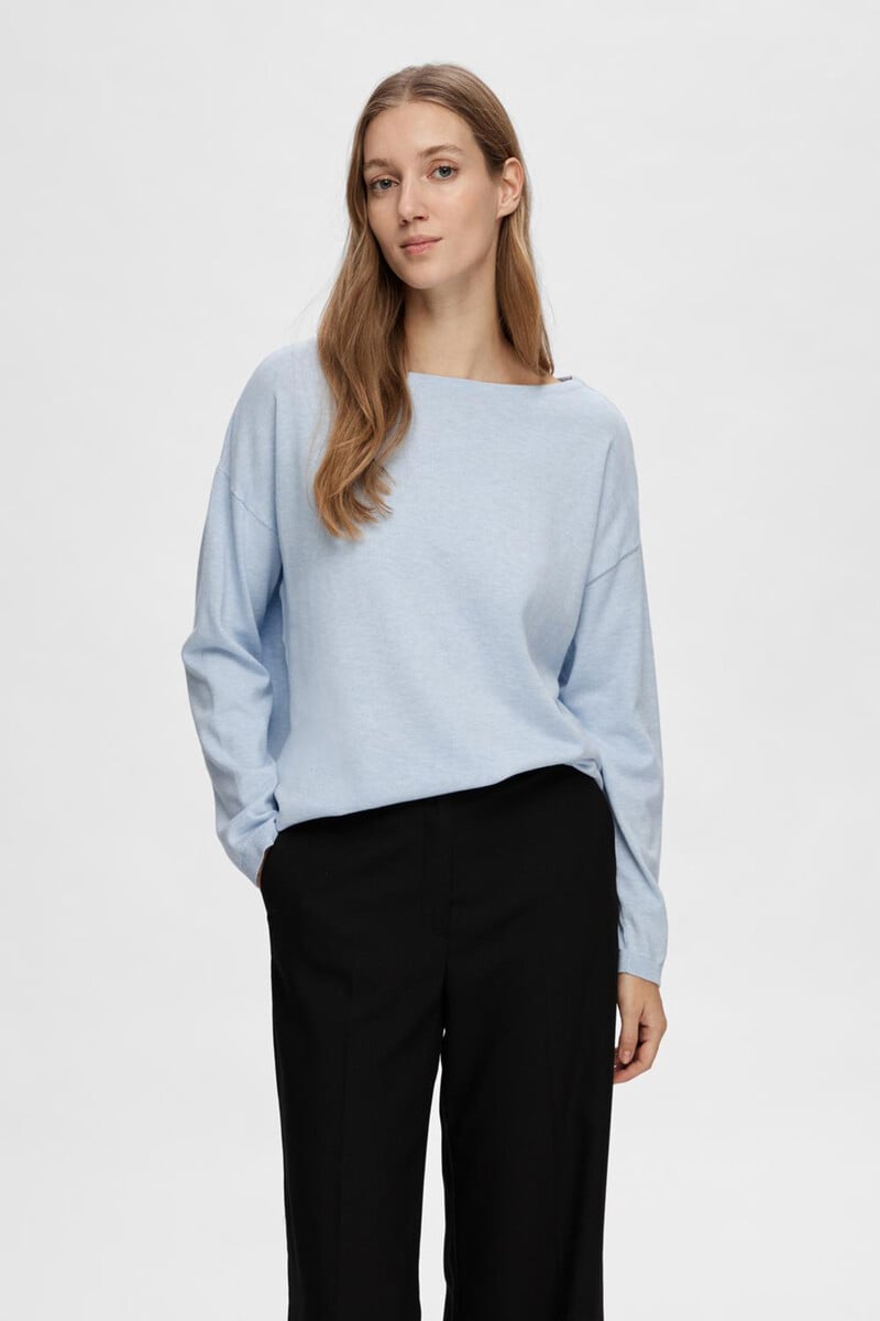 Pedro Del Hierro Jersey Con Cuello De Barco 100% Algodón