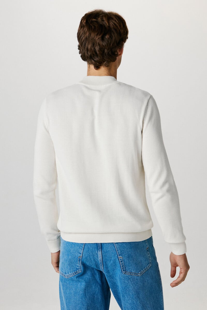 Pedro Del Hierro Jersey Con Cuello Mock Confeccionado Con Algodón Orgánico. Regular Fit